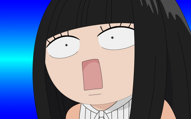 Обои картинки фото аниме, kimi ni todoke, взгляд, фон, девушка