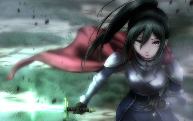 Обои картинки фото аниме, re,  zero kara hajimeru isekai seikatsu, девушка, взгляд, фон