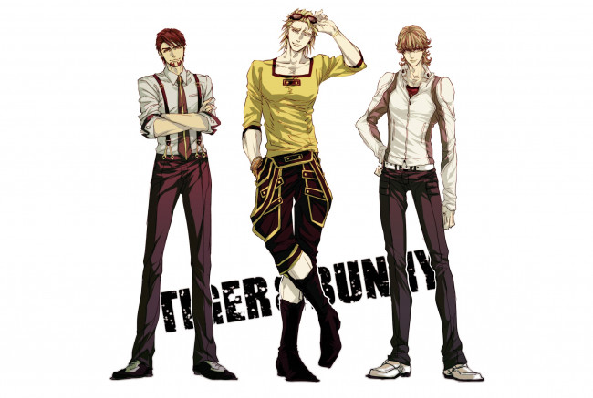 Обои картинки фото аниме, tiger and bunny, парни