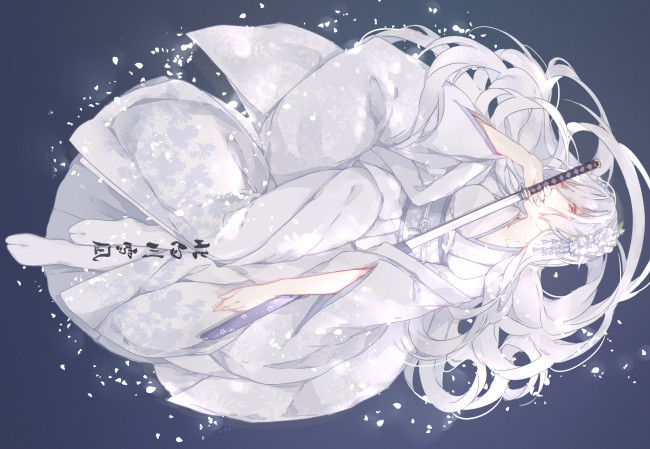 Обои картинки фото аниме, оружие,  техника,  технологии, девушка