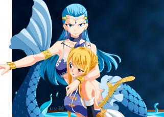Картинка аниме fairy+tail водолей люси