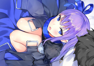 Картинка аниме fate stay+night фон взгляд девушка