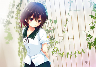 Картинка аниме kantai+collection девушка взгляд фон