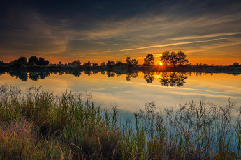 Картинка природа восходы закаты простор