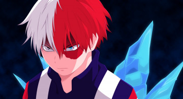 Картинка аниме boku+no+hero+academia тодороки