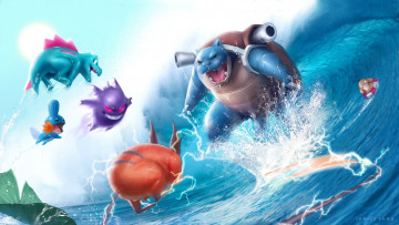 Картинка аниме pokemon арт битва покемон