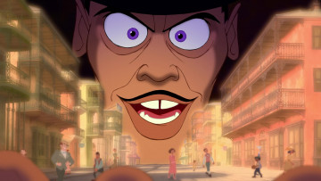 Картинка мультфильмы the+princess+and+the+frog здания люди лицо