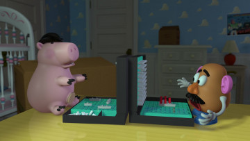 Картинка мультфильмы toy+story комод игра поросенок игрушки