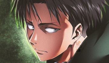 Картинка аниме shingeki+no+kyojin леви