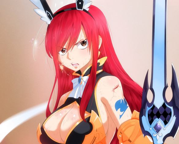 Обои картинки фото аниме, fairy tail, хвост, феи