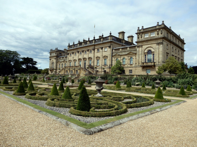 Обои картинки фото harewood house англия, города, замки англии, harewood, house, англия