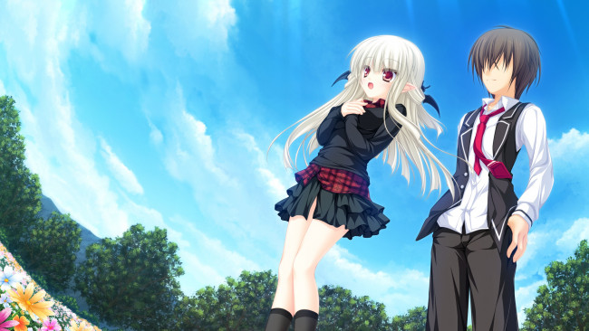 Обои картинки фото аниме, lunaris filia, двое