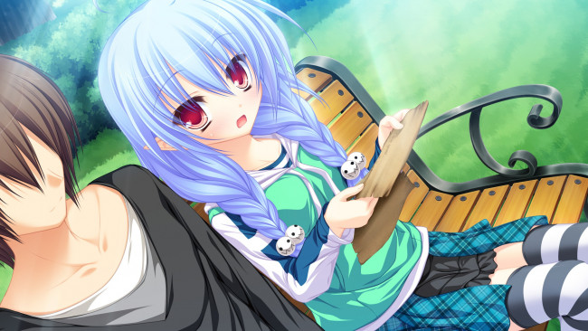 Обои картинки фото аниме, lunaris filia, двое