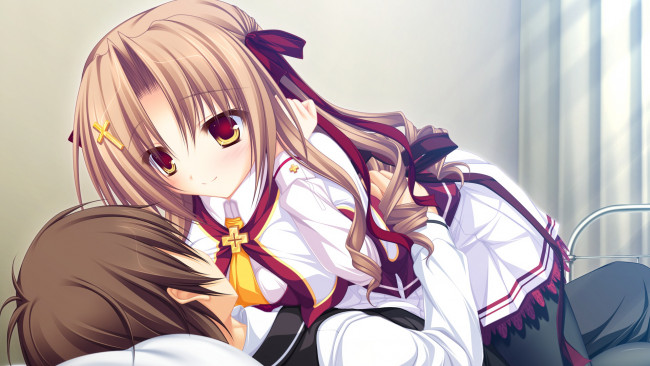 Обои картинки фото аниме, lunaris filia, двое