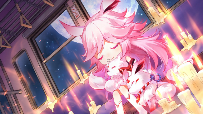 Обои картинки фото benghuai xueyuan, аниме, девушка, взгляд, фон