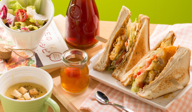 Обои картинки фото еда, бутерброды,  гамбургеры,  канапе, бутерброд, суп, тосты, салат, овощи