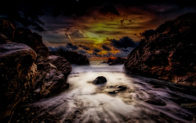 Обои картинки фото природа, реки, озера, поток, камни