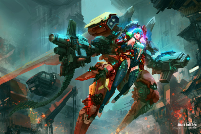 Обои картинки фото аниме, оружие,  техника,  технологии, antilous