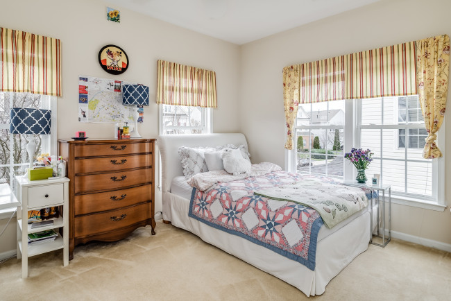 Обои картинки фото интерьер, спальня, комод, постель, кровать