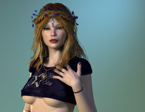 Картинка 3д+графика люди+ people фон взгляд девушка