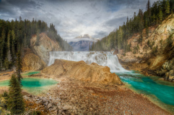 Картинка природа водопады простор