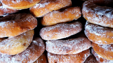 Картинка еда хлеб +выпечка пончики