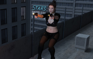 Картинка 3д+графика фантазия+ fantasy фон взгляд девушка