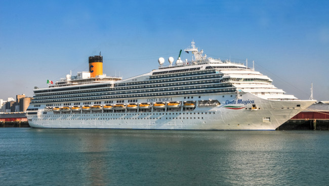 Обои картинки фото costa magica, корабли, лайнеры, лайнер, круиз