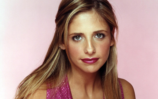 Обои картинки фото девушки, sarah michelle gellar, актриса, блондинка, лицо
