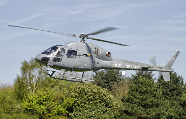 Обои картинки фото a&, 233, rospatiale as555an, авиация, вертолёты, вертушка