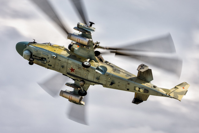 Обои картинки фото kamov ka52, авиация, вертолёты, вертушка