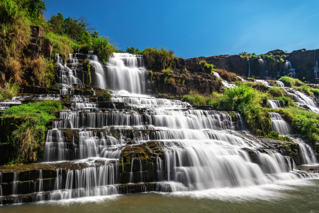 Обои картинки фото природа, водопады, простор