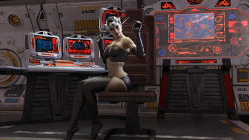 Картинка 3д+графика фантазия+ fantasy девушка фон взгляд