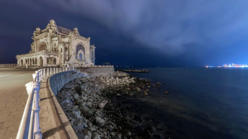 Картинка города -+дворцы +замки +крепости побережье казино констанца румыния модерн