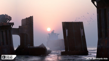 Картинка видео+игры battlefield+2042 море корабль сооружения