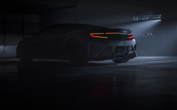 Картинка автомобили acura 2022 nsx type s 4k ночь гараж новый вид сзади экстерьер тюнинг японский автомобиль спорткар