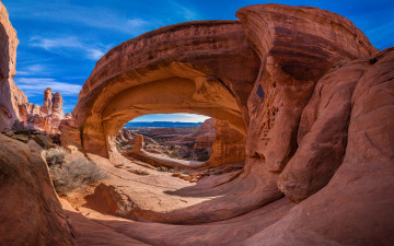 Картинка tower+arch utah природа горы tower arch