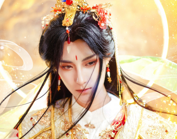 Обои картинки фото мужчины, - креатив,  косплей, косплей, се, лянь, благословение, небожителей