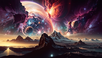 Картинка космос арт нейросеть