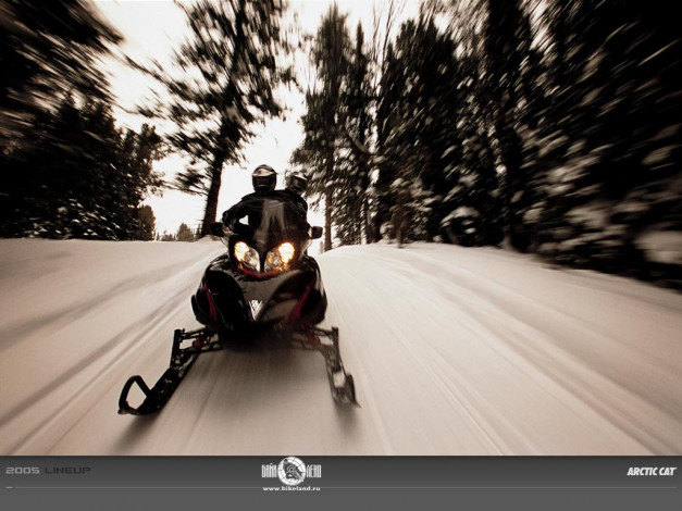 Обои картинки фото мотоциклы, снегоходы