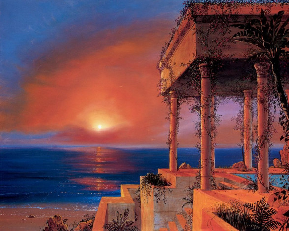 Обои картинки фото рисованные, природа