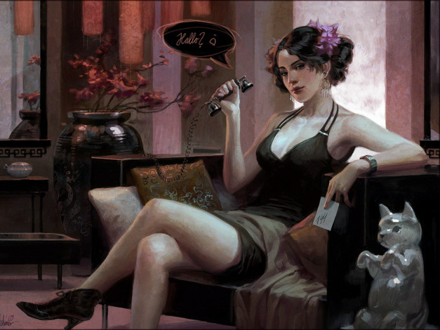 Обои картинки фото рисованные, люди