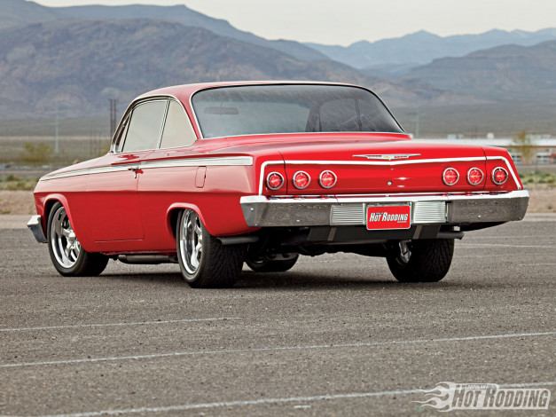 Обои картинки фото 1962, chevy, imapala, автомобили, chevrolet