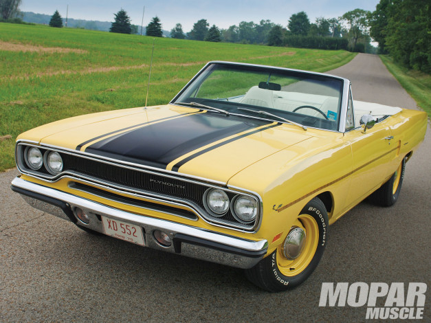 Обои картинки фото 1970, plymouth, road, runner, convertible, автомобили