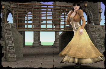 Картинка 3д графика people люди девушка