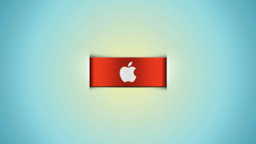 Картинка компьютеры apple синий яблуко