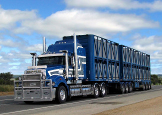 Картинка автомобили mack макк автопоезд австралия