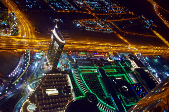 Картинка города дубаи оаэ иллюминация огни