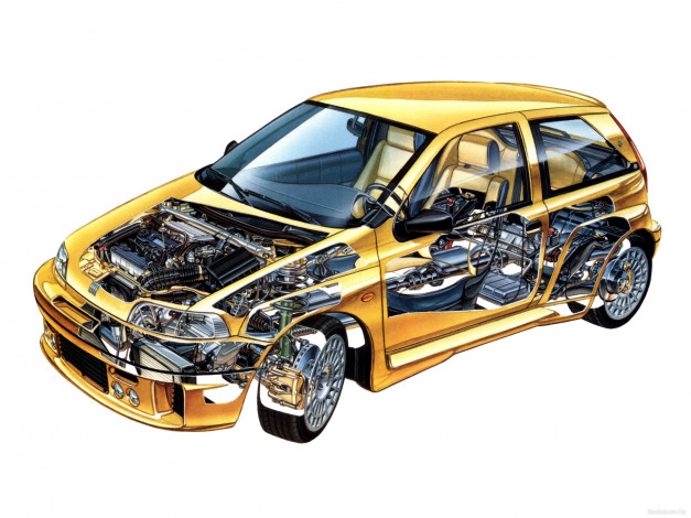 Обои картинки фото автомобили, рентген, punto