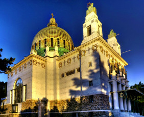 Картинка австрия вена города город собор купол